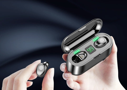 Wireless Bluetooth Earphones – True Stereo Sound, Noise-Cancelling & Hands-Free for iOS & Android