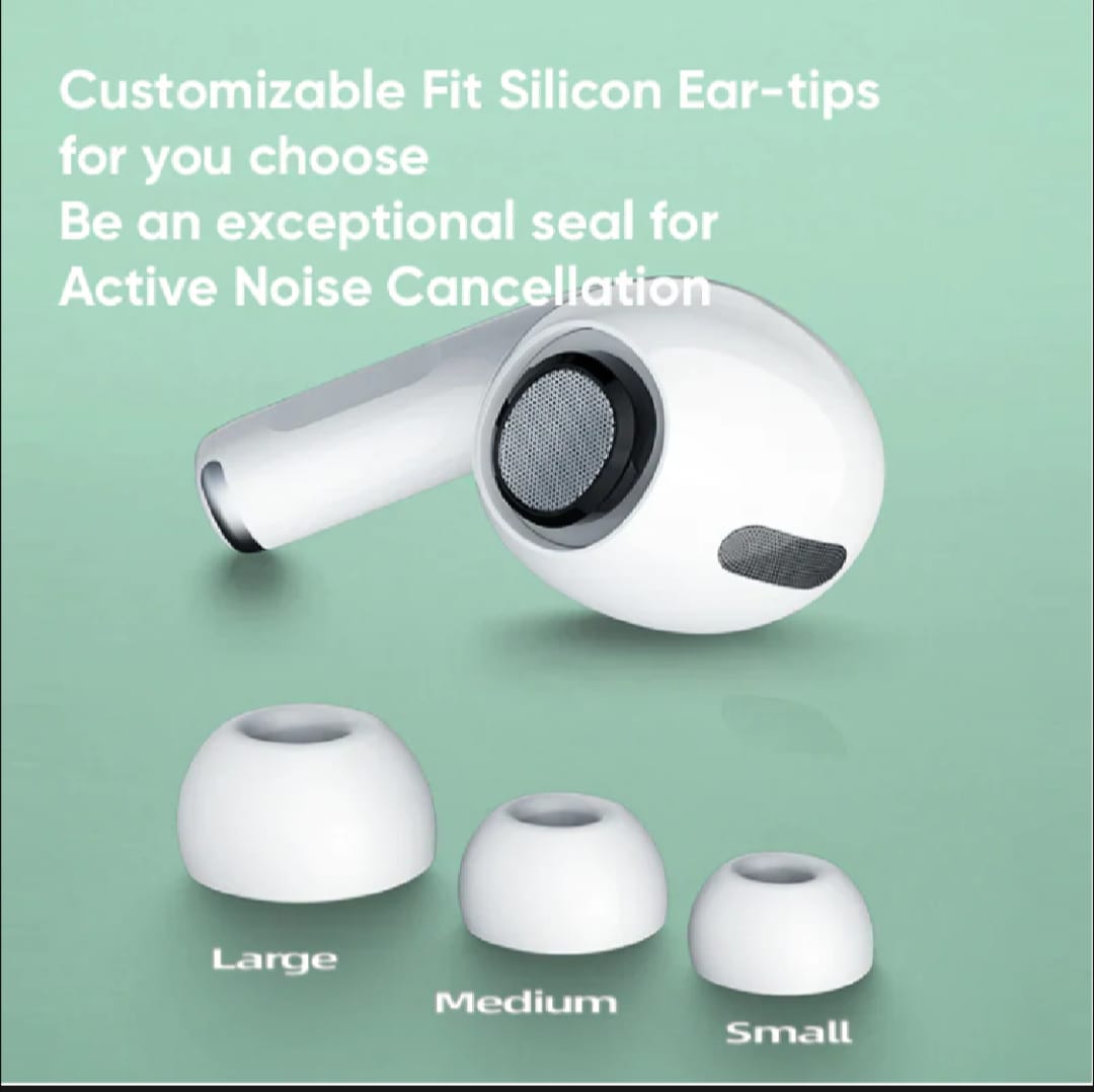 JOYROOM Pro 2 Wireless ANC Earbuds – Premium Bluetooth 5.3 Airpods with Deep Bass, HD Calls & Silicone Case (iOS & Android Compatible)