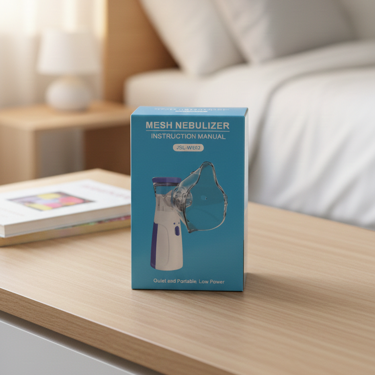 Portable Mesh Nebulizer USB & Battery Operated – Mini Personal Inhaler with Mask for Efficient Respiratory Care