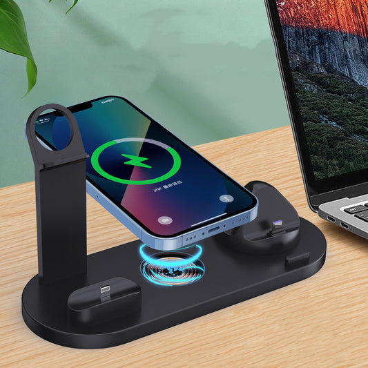 3-in-1 Wireless Charger Stand – Fast Charging Dock for iPhone, Apple Watch & AirPods by Edge store