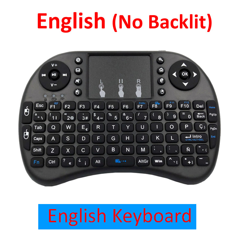 Wireless Mini Keyboard with Touchpad – 2.4GHz Portable Rechargeable Keyboard for Smart TV, Android, PC & Laptop