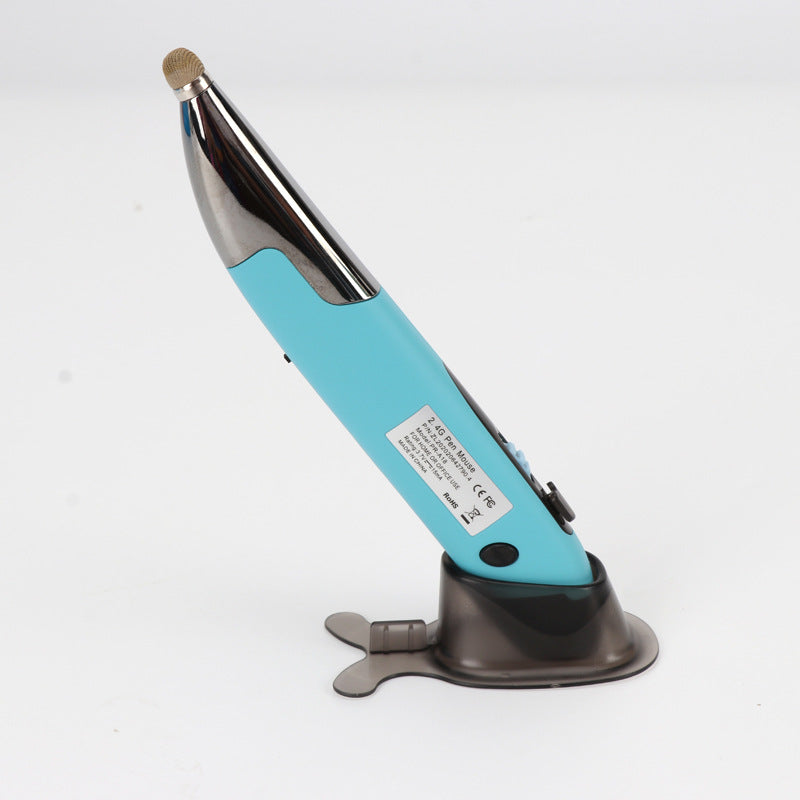 Rechargeable Vertical Pen Mouse – Creative Luminous Wireless Handwriting Mouse for PC & Laptop