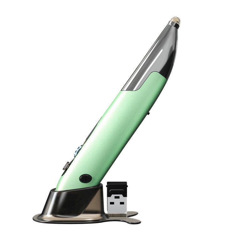 Rechargeable Vertical Pen Mouse – Creative Luminous Wireless Handwriting Mouse for PC & Laptop