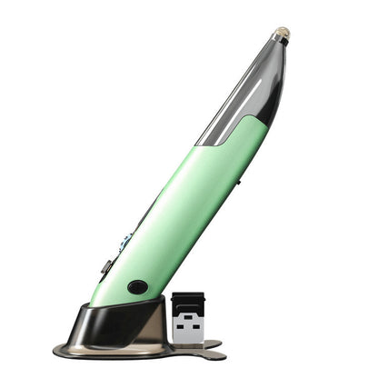 Rechargeable Vertical Pen Mouse – Creative Luminous Wireless Handwriting Mouse for PC & Laptop