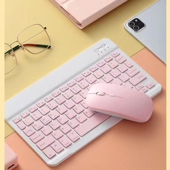 Macaron Ultra-Thin Wireless Keyboard & Mouse Combo – Compatible with Apple iMac, MacBook & iPad – Colorful Mac Design