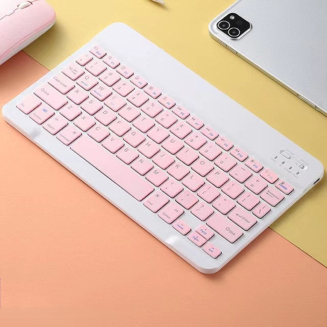 Macaron Ultra-Thin Wireless Keyboard & Mouse Combo – Compatible with Apple iMac, MacBook & iPad – Colorful Mac Design