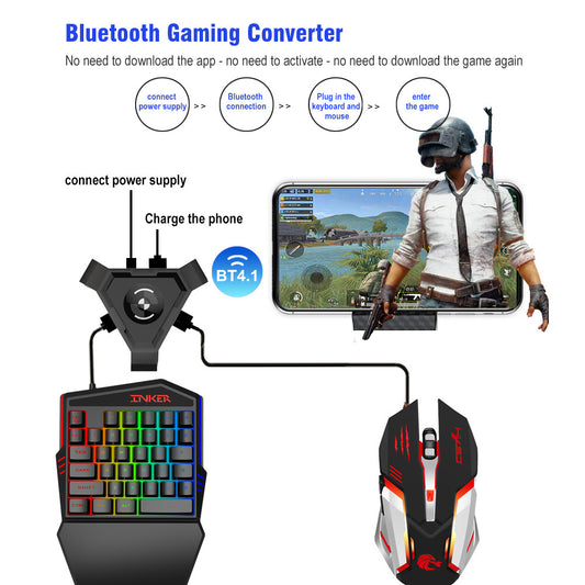 Colorful One-Handed Gaming Keyboard – Compact RGB Mechanical Keypad for PC, Laptop & Streaming