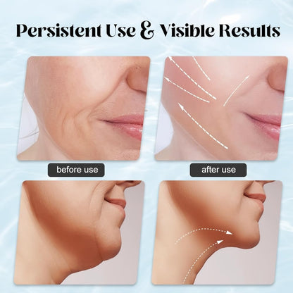 EMS Face Lifting Massager with Red Light Therapy – Anti-Wrinkle Microcurrent Facial, Neck & Eye Vibrating Massage Device