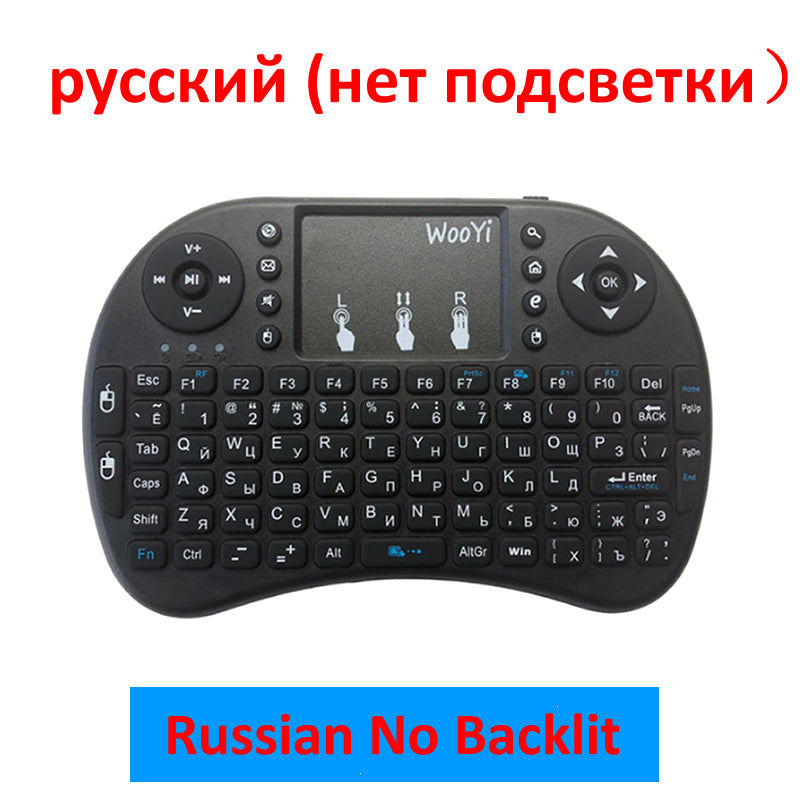Wireless Mini Keyboard with Touchpad – 2.4GHz Portable Rechargeable Keyboard for Smart TV, Android, PC & Laptop