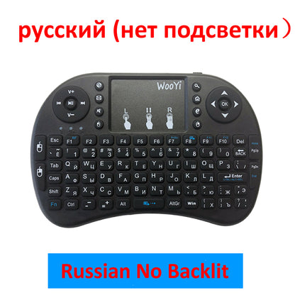 Wireless Mini Keyboard with Touchpad – 2.4GHz Portable Rechargeable Keyboard for Smart TV, Android, PC & Laptop