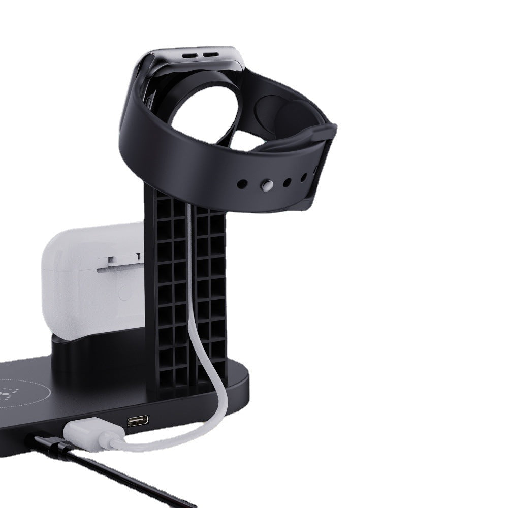 3-in-1 Wireless Charger Stand – Fast Charging Dock for iPhone, Apple Watch & AirPods by Edge store