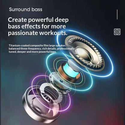 R200 TWS Sports Earbuds — LED Battery Display & BT 5.3