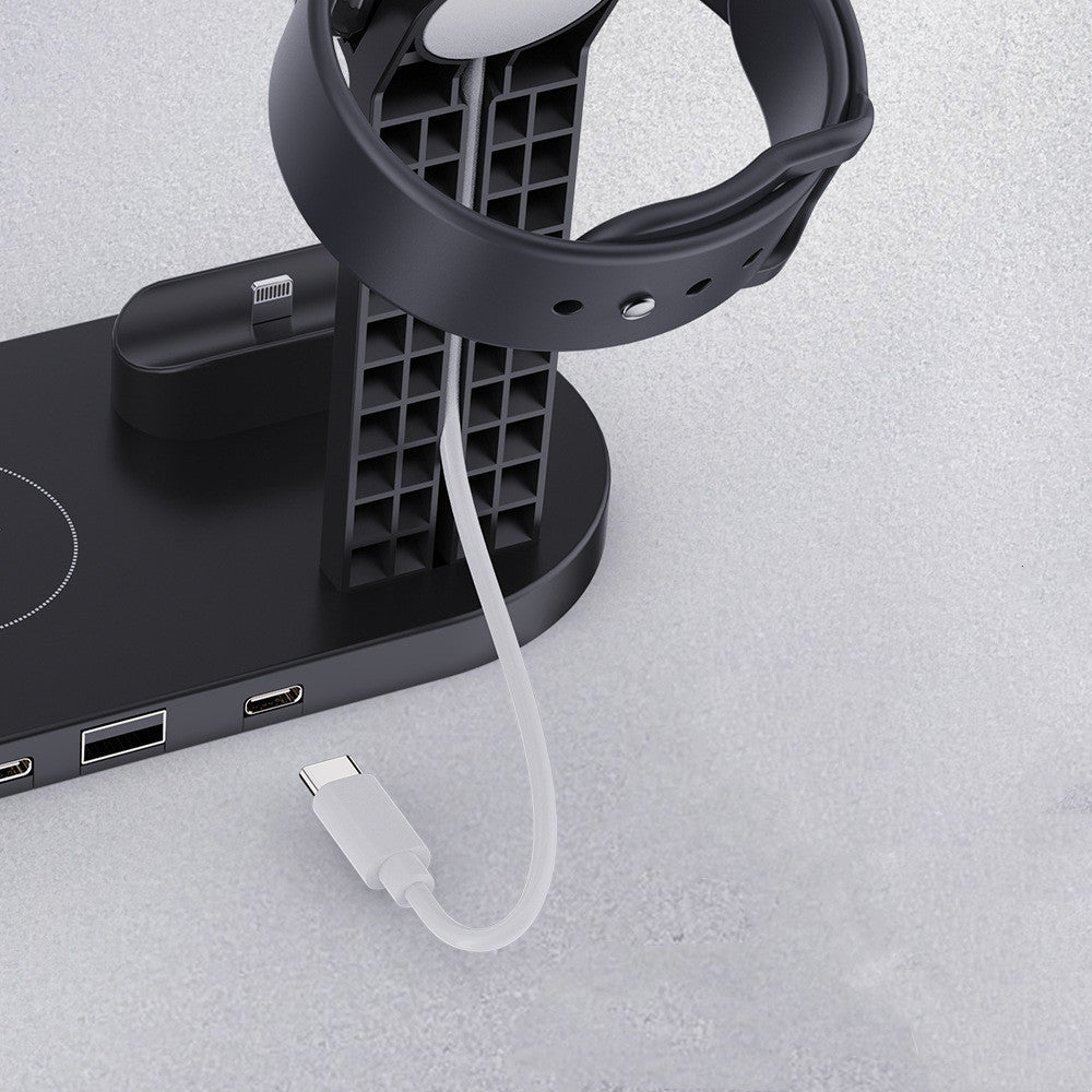 3-in-1 Wireless Charger Stand – Fast Charging Dock for iPhone, Apple Watch & AirPods by Edge store
