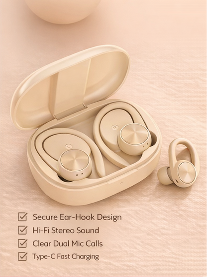 R200 TWS Sports Earbuds — LED Battery Display & BT 5.3