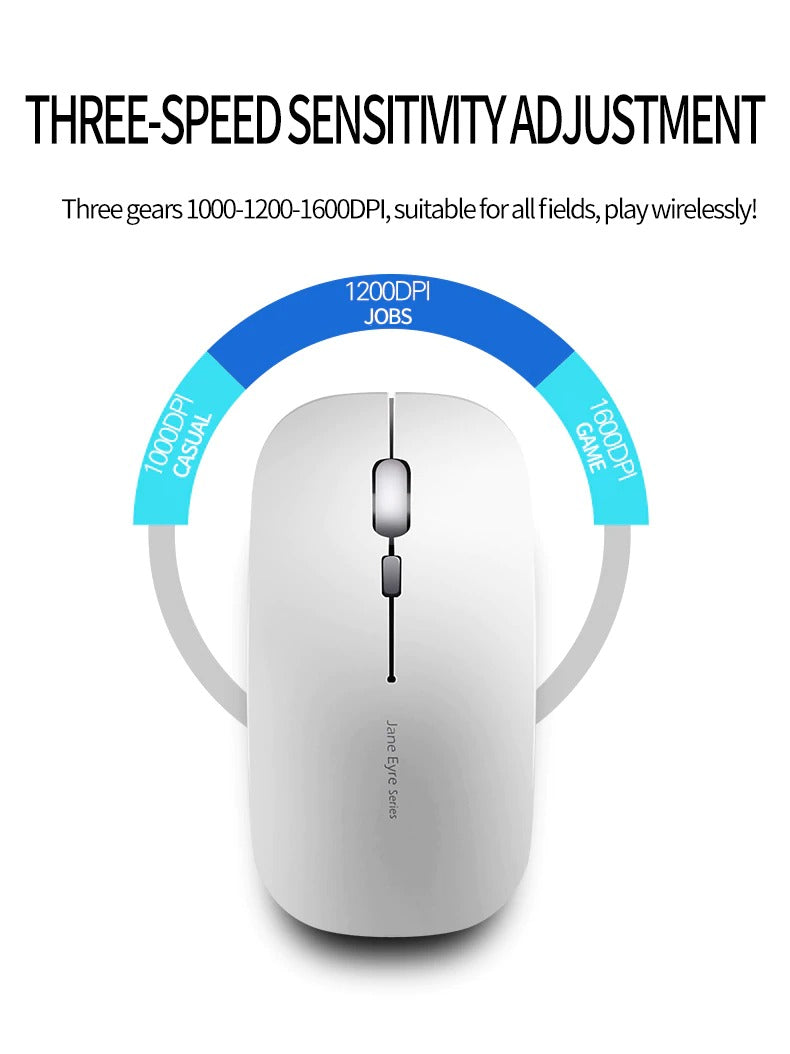1600 DPI Wireless Optical Mouse for PC & Laptop – Super Slim USB 2.4G Receiver Mouse