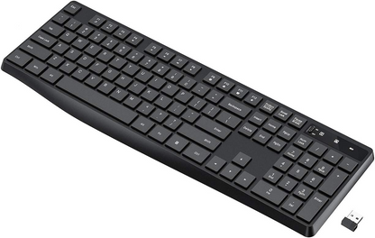 Wireless Keyboard PC230A Slim 2.4GHz USB Ergonomic Silent Typing Keyboard – Battery Operated